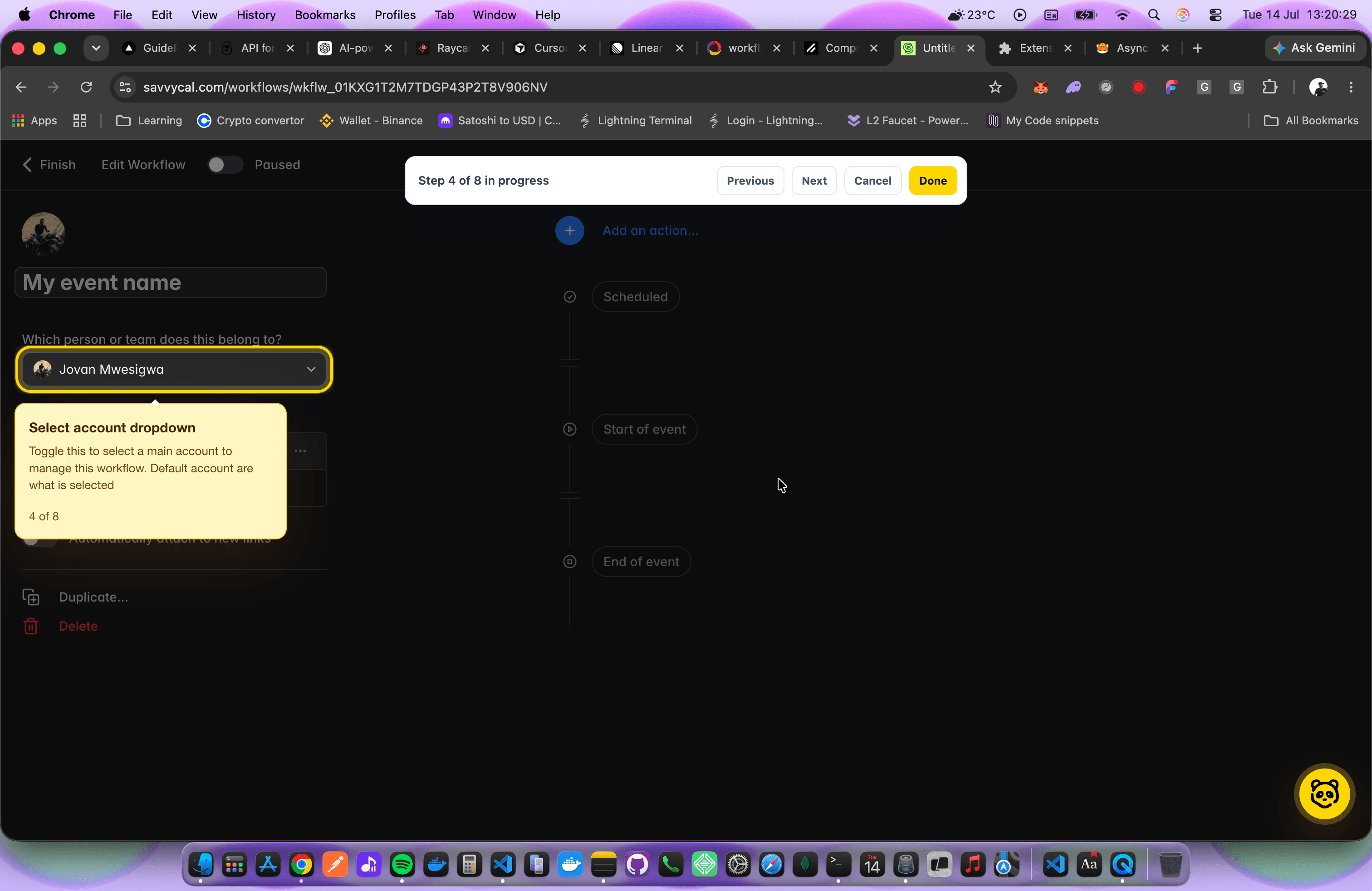 GuidePanda active workflow playback